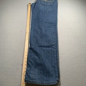 Levi 505 Regular Fit Straight Leg Jeans Men 38x34 Dark Wash Blue High Rise Levis